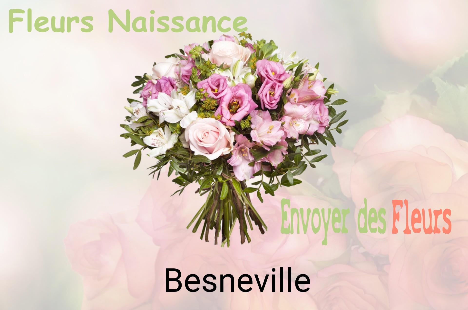 Bouquet de fleurs de naissance livré à Besneville